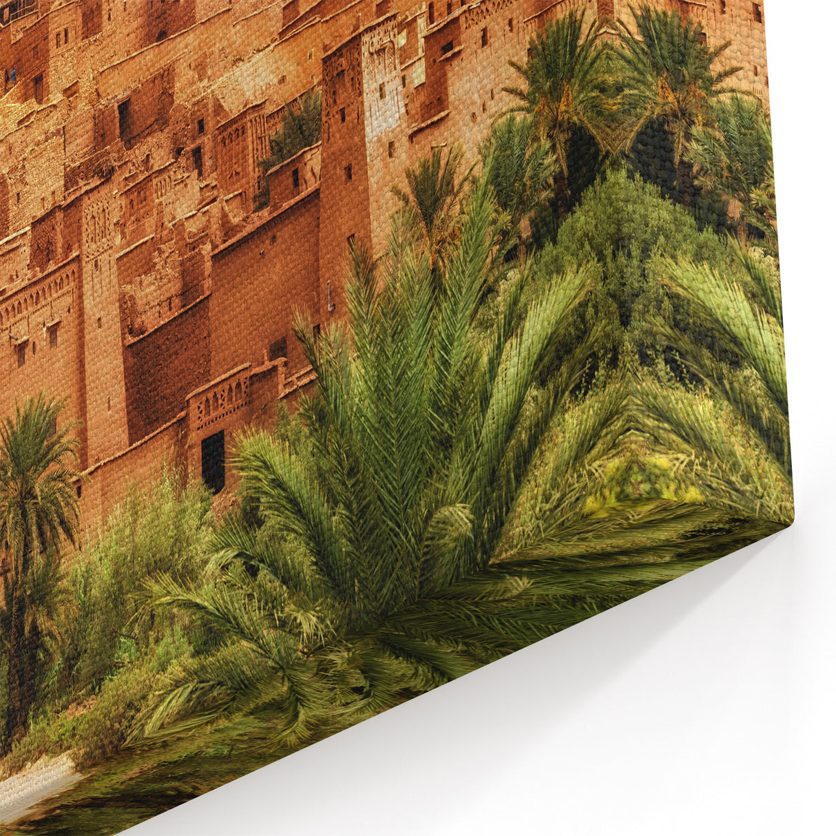Sahara Desert Wall Art - Ancient Moroccan Kasbah at Sunset