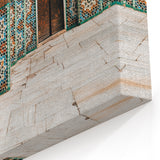 Moroccan Framed Art - Intricate Tile and Archway Design in Marrakech