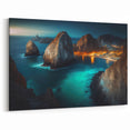 Cabo San Lucas Nightscape Art - Stunning Ocean and Rock Formation Print