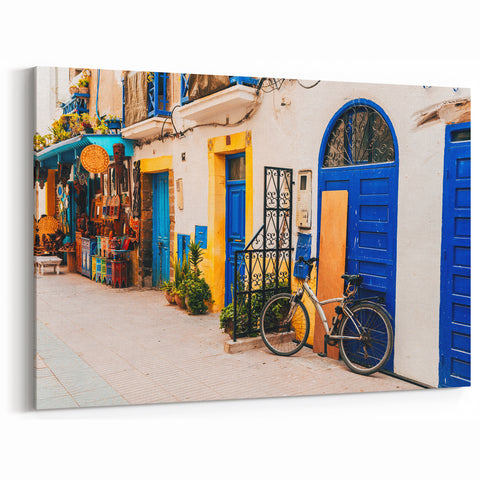 Marrakech Street Scene - Moroccan Wall Art for Home Decor