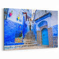 Blue Streets of Chefchaouen - Moroccan Wall Art for Elegant Decor