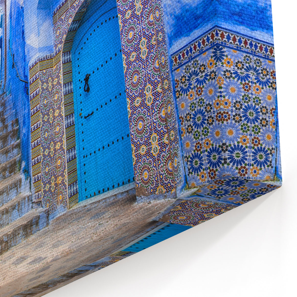 Blue Streets of Chefchaouen - Moroccan Wall Art for Elegant Decor