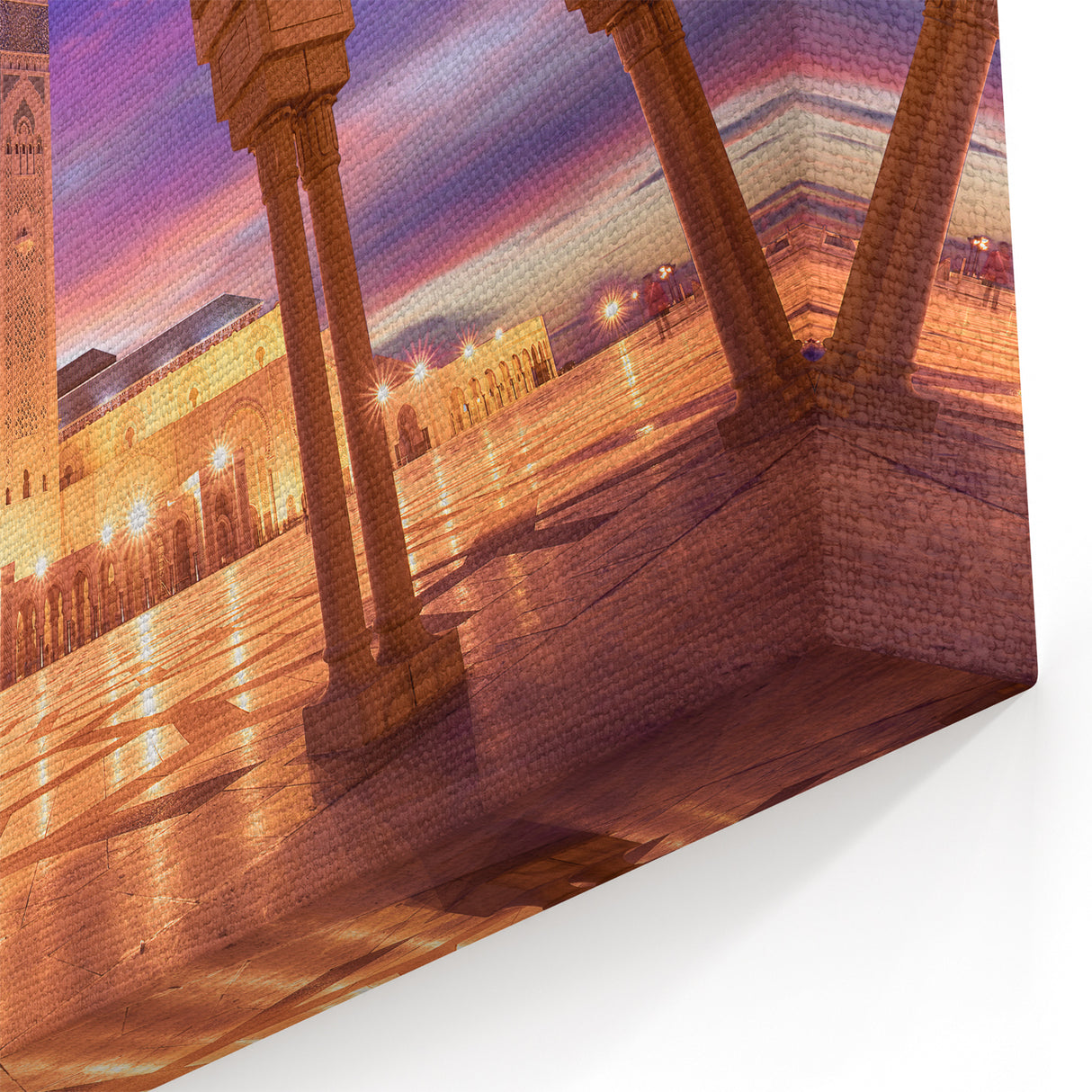 Mosque at Sunset - Moroccan Wall Art for Elegant Decor