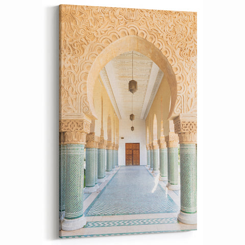 Moroccan Archway Elegance - Traditional Moroccan Wall Art Decor