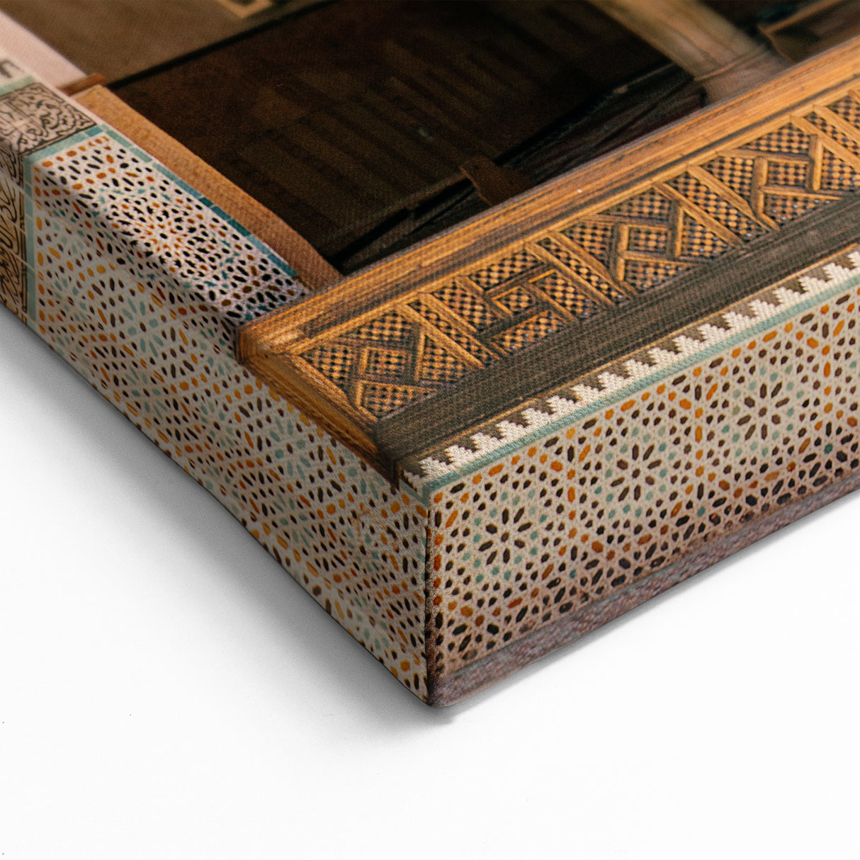 Intricate Moroccan Courtyard - Traditional Moroccan Wall Art