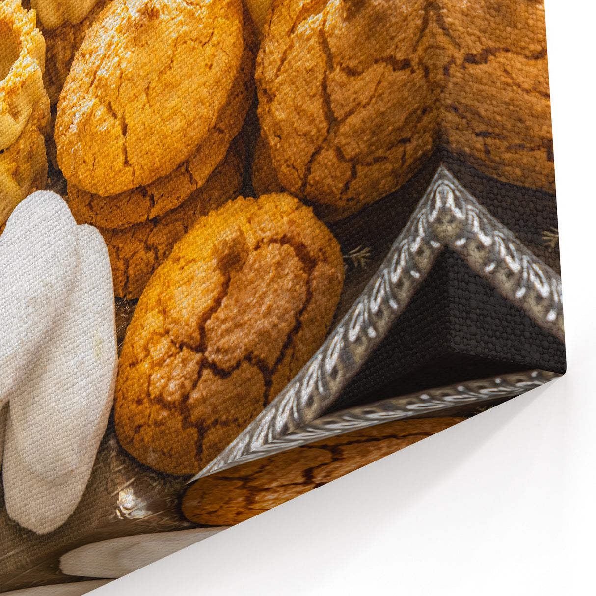 Moroccan Pastry Delight - Culinary Moroccan Wall Art for Kitchen Decor