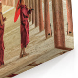 Siem Reap Photography - Young Monks with Red Umbrellas