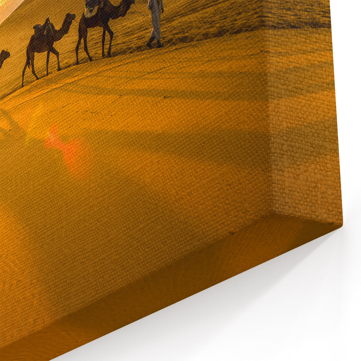 Sahara Camel Caravan - Moroccan Sunset Wall Art for Serene Decor