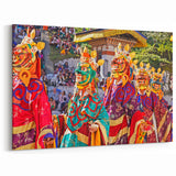 Vibrant Bhutan Festival Art - Bhutan Cultural Dance Prints for Decor