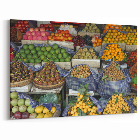 Cambodia Scenic Views - Vibrant Market Fruits Photography