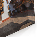 Grand Bhutan Fortress Wall Art - Majestic Dzong Architecture Print