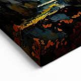 Vibrant Bhutan Mountain Monastery Wall Art - Scenic Landscape Print