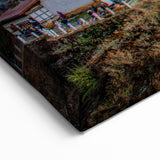Bhutan Mountain Monastery at Dusk Wall Art - Serene Cliffside Print