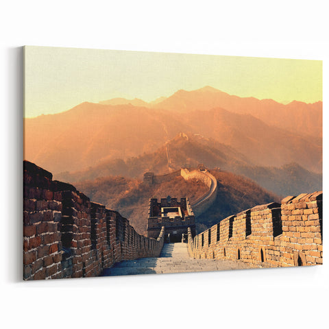 Great Wall of China Art - Majestic Beijing Scenic Canvas Print