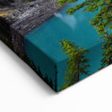Alberta Landscape Canvas - Majestic Moraine Lake and Rockies Wall Art