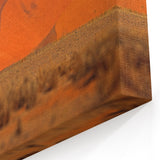 Wildlife of Namibia Art - Majestic Oryx Against Desert Dunes Canvas Print