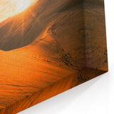 Namibian Landscape Photography - Sunrise Over Dunes with Lone Explorer