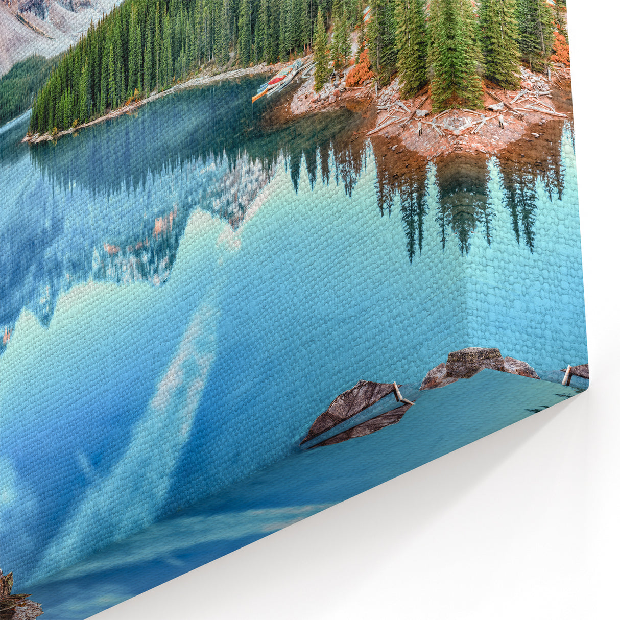 Alberta Nature Print - Panoramic View of Moraine Lake and Canadian Rockies