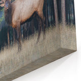Alberta Park Nature Art - Majestic Elk in Jasper National Park Canvas Print