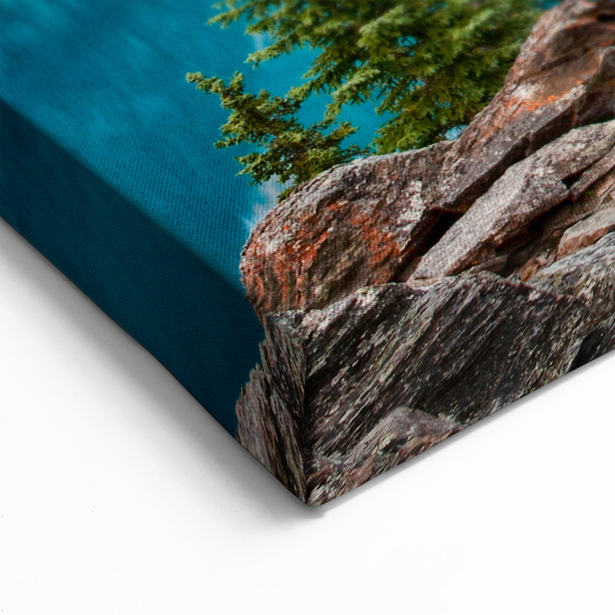 Alberta Sunrise Canvas - Landscape Sunrise Over Moraine Lake and Rocky Mountains