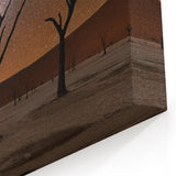 African Desert Night – Namibia’s Starry Sky and Silhouettes Wall Art