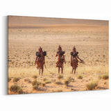 Namibian Heritage Art – Cultural Journey Across the Desert Canvas Print