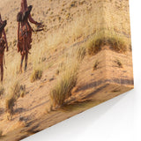 Namibian Heritage Art – Cultural Journey Across the Desert Canvas Print
