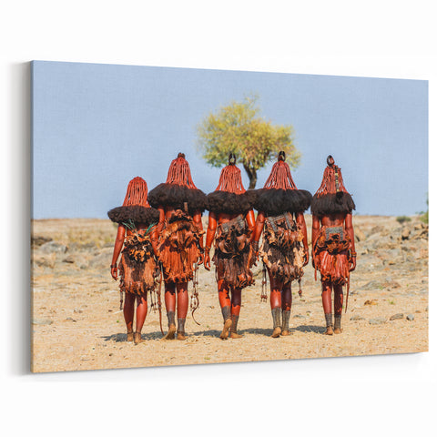 Cultural Procession in Namibia – African Heritage Wall Art Print