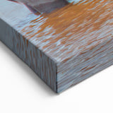 Wildlife of Namibia – Rhino and Elephants at Watering Hole Art Print