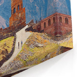 Georgia Canvas Art - Scenic Mountain Church Georgia Photography Art