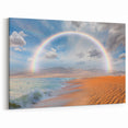 Rainbow Over Namibia – Stunning Desert and Ocean Landscape Art Print