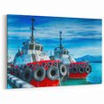 Georgia Photography Art - Vibrant Port Scene Georgia Scenery Canvas Art