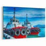 Georgia Photography Art - Vibrant Port Scene Georgia Scenery Canvas Art