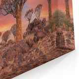 Quiver Trees of Namibia – Sunset Desert Landscape Wall Art Print