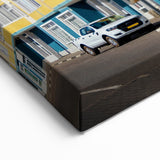 Namibia Street Scene – Colorful Colonial Architecture Wall Art Print