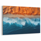 Namibia Coastline – Desert and Ocean Aerial Landscape Wall Art Print