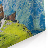 Georgia Scenery Prints - Mountain Church Scenic Georgia Canvas Art