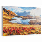 Georgia Landscapes - Mountain Lake Reflection Scenic Georgia Canvas Art