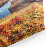 Georgia Landscapes - Mountain Lake Reflection Scenic Georgia Canvas Art