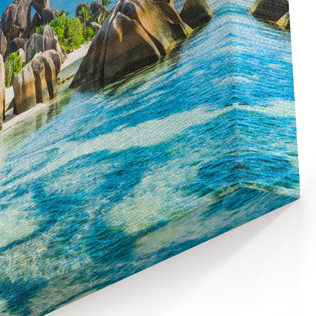 Seychelles Beach Wall Art – Stunning Island Scenery Photography Print