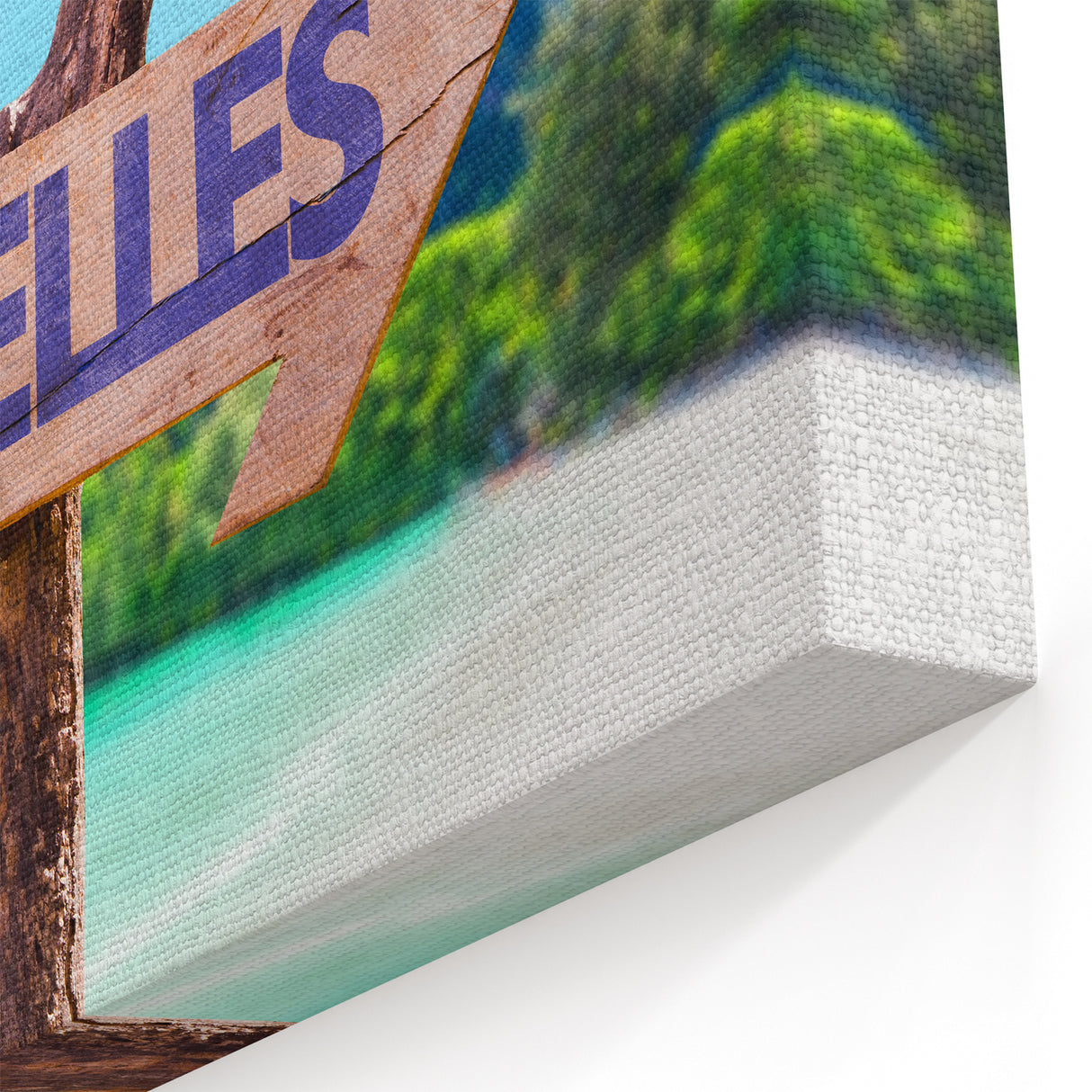 Seychelles Travel Sign Art – Island Direction Photography Wall Print