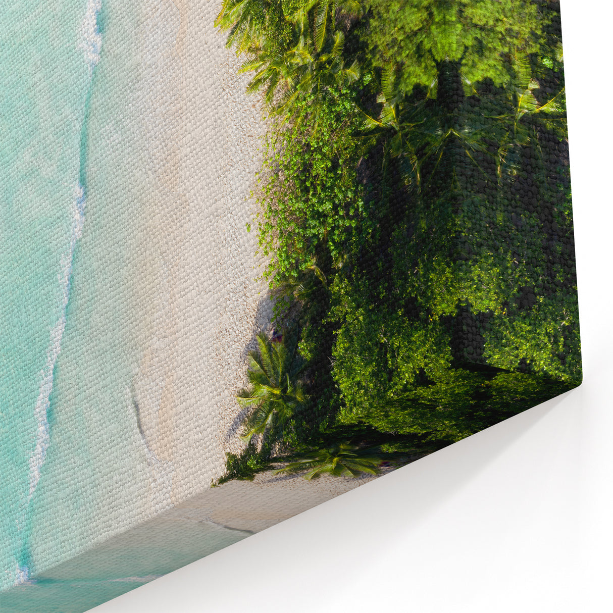 Seychelles Aerial Beach Art – Coastal Photography Canvas Print