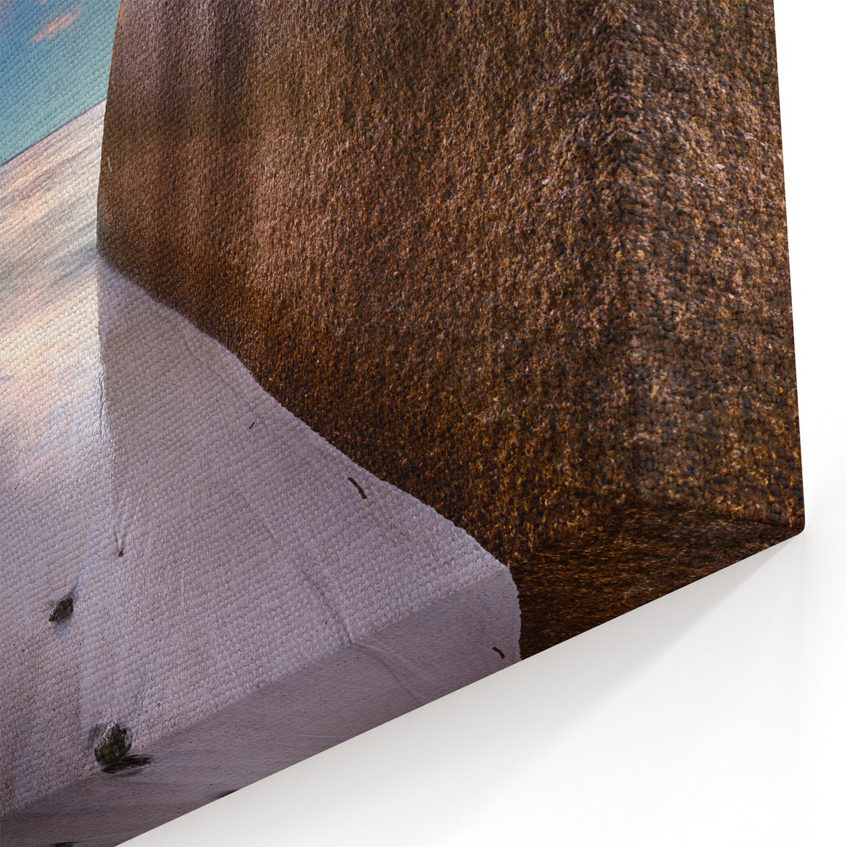 Moonlit Seychelles Beach Art – Tranquil Night Sky Coastal Wall Print