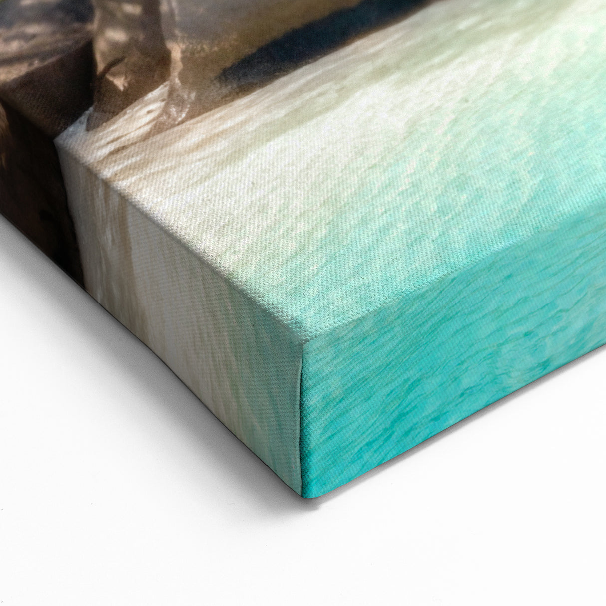 Seychelles Tropical Beach Art – Turquoise Waters & Palms Wall Print