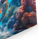 Underwater Sea Turtle Art – Vibrant Marine Life Wall Print for Home