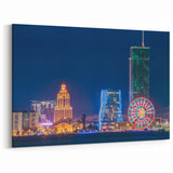 Vibrant Georgia Night Cityscape Art - Stunning Georgia Photography Print