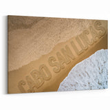 Cabo San Lucas Beach Wall Art – Sand and Ocean Aerial Photography Print