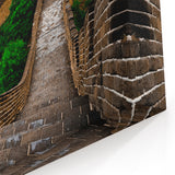 Misty Great Wall Canvas Art – Atmospheric Chinese Landscape Wall Decor