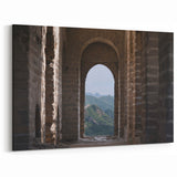 Great Wall Archway View Canvas Art – Historic Chinese Wall Decor