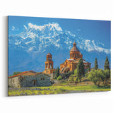 Majestic Georgian Church & Mountain Art - Stunning Scenic Photography Print